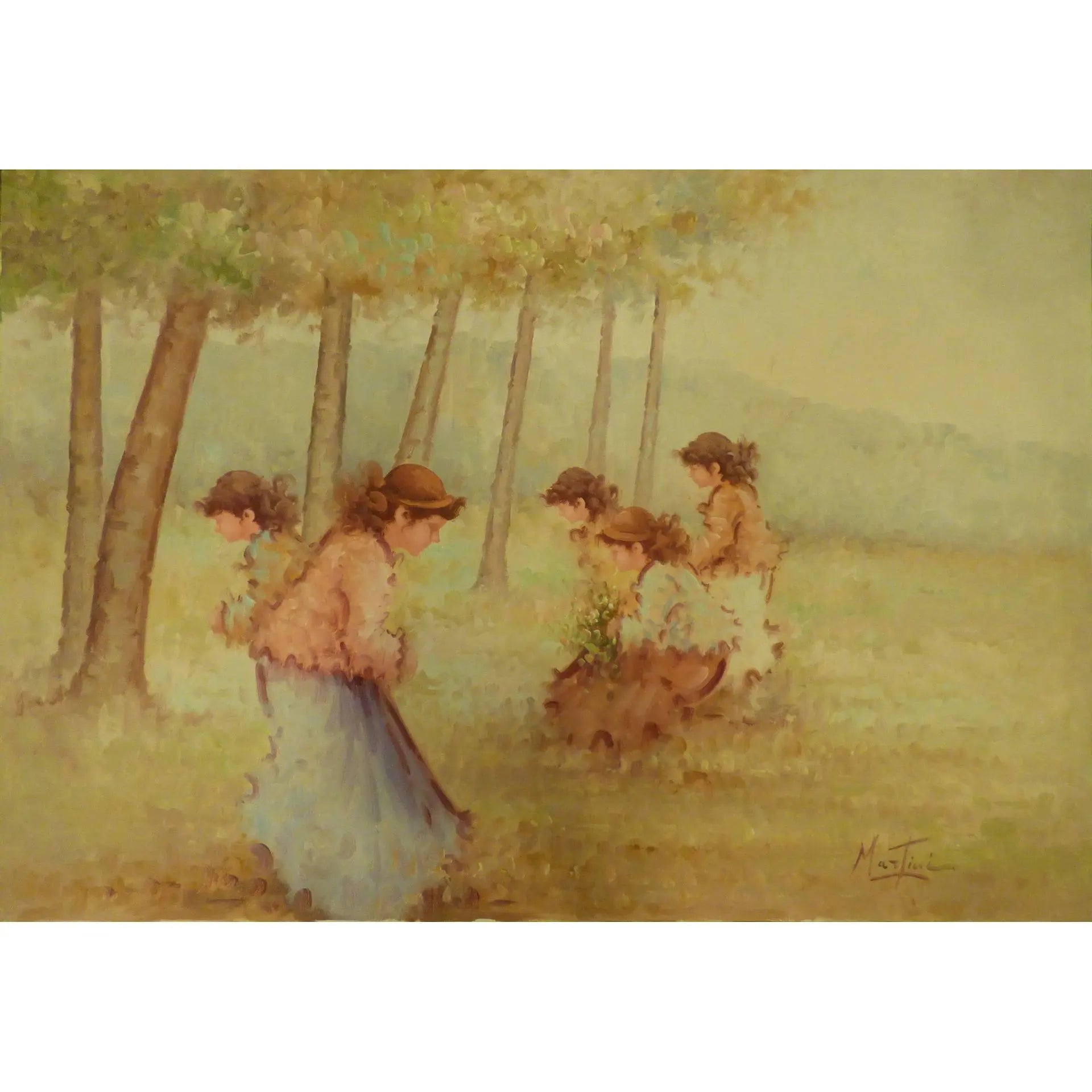 Painting Canvas Wall Art French Oil Painting MAbctilli Ready To Hang For Home Wall Art Decoration 50" X 70" AbcAbcp-207